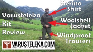 Off Topic Varusteleka Särmä Kit Review  TST Woolshell Jacket Merino Polo Windproof Trousers [upl. by Onilatac]