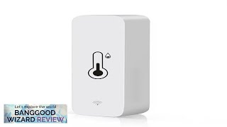 Tuya WiFi Temperature Humidity Sensor APP Remote Monitor for Smart Home Work Review [upl. by Trev]