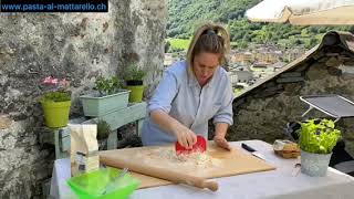 Pasta al Mattarello  le Tagliatelle [upl. by Casilde]