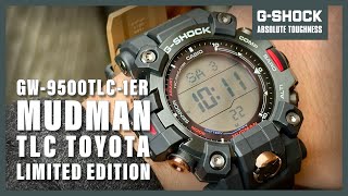 Unboxing Casio GShock Mudman GW9500TLC1ER TLC Toyota [upl. by Nnairret]