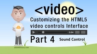 4 HTML5 Custom Video Controls JavaScript Volume Programming Tutorial [upl. by Huxham501]