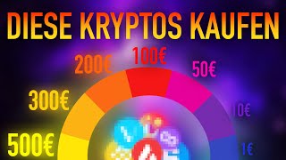 Die BESTEN Kryptos unter 1€ 10€ 50€ 100€ amp 500€ für 2023 [upl. by Ordnagela]