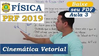 Revisão de Física para PRF  Aula 03 Cinemática Vetorial [upl. by Ytirehc]