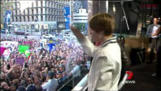 Bieber Fever on 7 News [upl. by Odlanra]