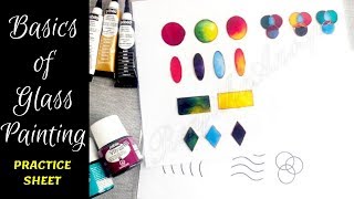 Basics Of Glass Painting  Introduction to glass painting  Pebeo Vitrail Glass Paint [upl. by Heise]