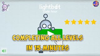 Completing All Levels of Lightbot Code Hour in 15 Minutes  Full Walkthrough [upl. by Aruat132]