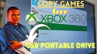 How to copy games from Xbox 360 hard disk to USB drive or portable Hard disk [upl. by Anselma]