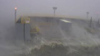 Hurricane Ida and Bubba Dove floodgate in Terrebonne Parish [upl. by Booker920]