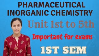 Pharmaceutical inorganic chemistry 1 semester mcq  B pharmacy 1st semester  Perfect pharmacy [upl. by Danit119]