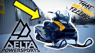 2021 SkiDoo Tundra 600 EFI with Linq Accessories Full Walk Around and Test Drive [upl. by Ribal]