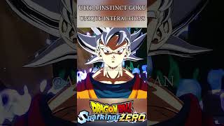 ULTRA INSTINCT GOKU INTERACTIONS IN SPARKING ZERO dragonball dbz goku sparkingzero shorts [upl. by Eesyak]