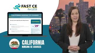 Complete Your California Nursing CE Online  Fast Affordable and Flexible CEU Courses [upl. by Ylrehs89]