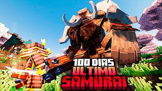 Sobrevivi 100 dias como o ULTIMO SAMURAI do Minecraft  O FILME [upl. by Anitsihc]