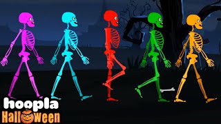 Five Skeletons Went Out One Night  Spooky Song  Hoopla Halloween [upl. by Whitman]