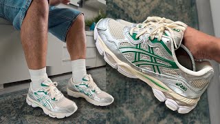 Asics Gel NYC Birch Pure Silver  review amp on feet [upl. by Akemyt]