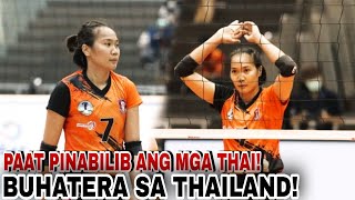 PAAT NAGPAKITANG GILAS SA THAILAND  21 Points of Mylene Paat vs DIAMOND FOOD  Thailand VB League [upl. by Esinyl963]