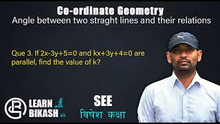 Question 3 Coordinate Geometry Angles between two st lines Opt MathSEE Grade 10 [upl. by Hightower]