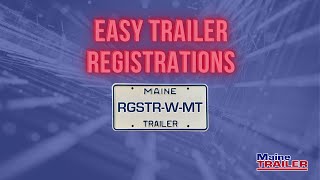 How To Register Your Trailer with Maine Trailer Now Offering Online Registrations [upl. by Sallyann206]