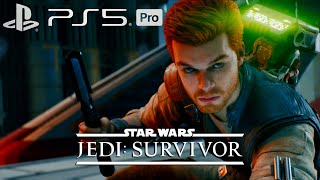 STAR WARS JEDI SURVIVOR PS5 PRO GAMEPLAY  FERFORMANCE PRO MODE  4K 60 FPS THESMGFIRE [upl. by Ahsirek]