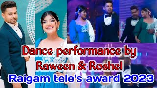 Raween amp Roshel  Raigam teles award 2023 Malen Upan samanali song [upl. by Magna]