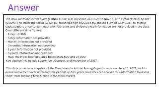 Dow Jones Industrial Average INDEXDJX DJI  Nov 151104 AM EST 2331828 9119 039 [upl. by Alec]