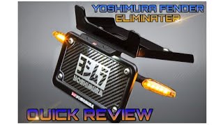 H2 SX Yoshimura Fender Eliminator Quick Review [upl. by Yedoc713]