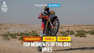 Bikes Top moments  Stage 4  Dakar2024 [upl. by Kcirdle425]