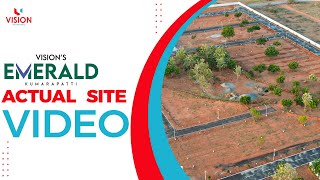 Vision’s Emerald Actual Site Video  Plots At Fathimanagar  Vision Properties [upl. by Ammadas]