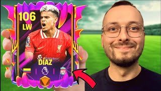 104 OVR LUIS DIAZ GAMEPLAY REVIEW FC MOBILE 25 TRICK OR TREAT [upl. by Adnael]