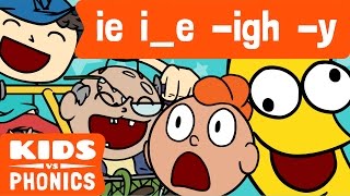 IE IE IGH Y  Similar Sounds  Sounds Alike  How to Read  Made by Kids vs Phonics [upl. by Tennos841]