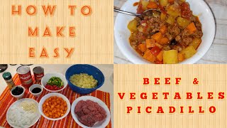 HOW TO MAKE EASY BEEF amp VEGETABLES PICADILLO  LOW SODIUM amp NO ADDED SALT  THE UNSALTED KITCHEN [upl. by Radnaskela]