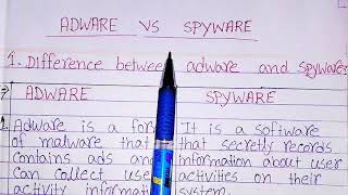 Adware vs spyware in hindidifference between adware and spywareadware versus spywaremalwarevirus [upl. by Hadeehsar]