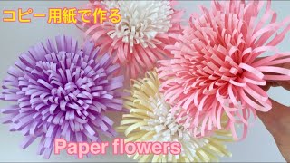 【コピー 用紙】アナスタシア （洋菊）／Paper Flower Chrysanthemum [upl. by Eibor]