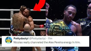 FIGHTERS REACT TO REGIAN EERSEL VS ALEXIS NICOLAS  EERSEL VS NICOLAS REACTIONS [upl. by Elleinnad]