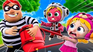 Little Superhero Team Song 🚔🚨  Smart Baby vs Thief  NEW ✨ Funny Nursery Rhymes For Kid [upl. by Aborn467]