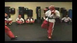 Freestyle karate sparring 2nd blackbelt grading [upl. by Guild539]