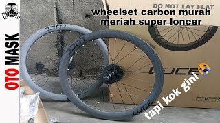 WHEELSET CARBON MURAH MERIAH  LUCE 451 CARBON LONCER SIH TAPIIIIIIII [upl. by Glennis991]