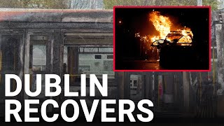 Dublin riot daylight shows full scale of destruction in city centre [upl. by Lardner310]