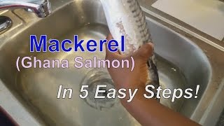 How to make Baked Mackerel  Ghana Salmon in 5 Easy steps [upl. by Atikan]