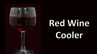 Red Wine Cooler Cocktail Drink Recipe [upl. by Profant664]