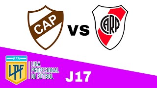 Platense 00 River Plate en vivo LIGA PROFESIONAL ARGENTINA Jornada 17 [upl. by Trembly]