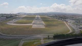 PRIVATE JET NICE LANDING IN NAPLES AIRPORT  ITALY RUNWAY 24 [upl. by Eylatan723]