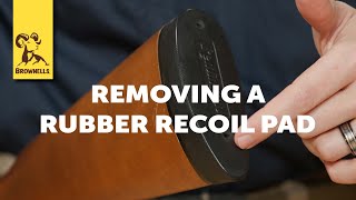 Quick Tip How to Remove a Rubber Recoil Pad [upl. by Weywadt814]