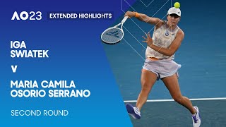 Iga Swiatek v Maria Camila Osorio Serrano Extended Highlights  Australian Open 2023 Second Round [upl. by Kilby382]