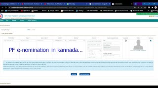 PF enomination update video in kannada [upl. by Enaerb]