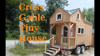 Tour 8X16 Custom Tiny House On Wheels  Solar Power Running Water Toilet Shower Kitchenette [upl. by Enitsirhc]