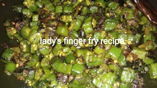 ladys finger fry recipe [upl. by Eirene]