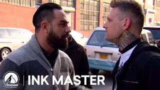 Kyle Dunbar Attacks Chris Nunez 👊 Top 5 Moment from Ink Master Season 4 [upl. by Schulman165]