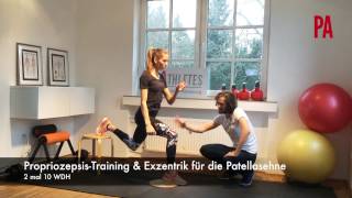 Exzentrik Übung für die Patellasehne ProAthletes amp ProTherapy [upl. by Enelrats]