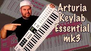 Обзор МидиКонтроллера Arturia KeyLab Essential 49 mk3  Лучшая бюджетная мидиклавиатура [upl. by Loftis]